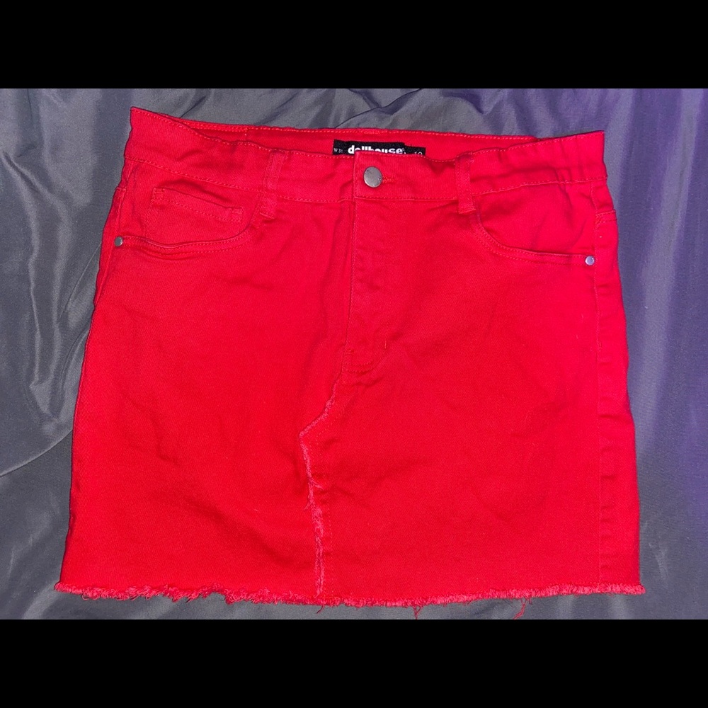 Dollhouse Red Skirt